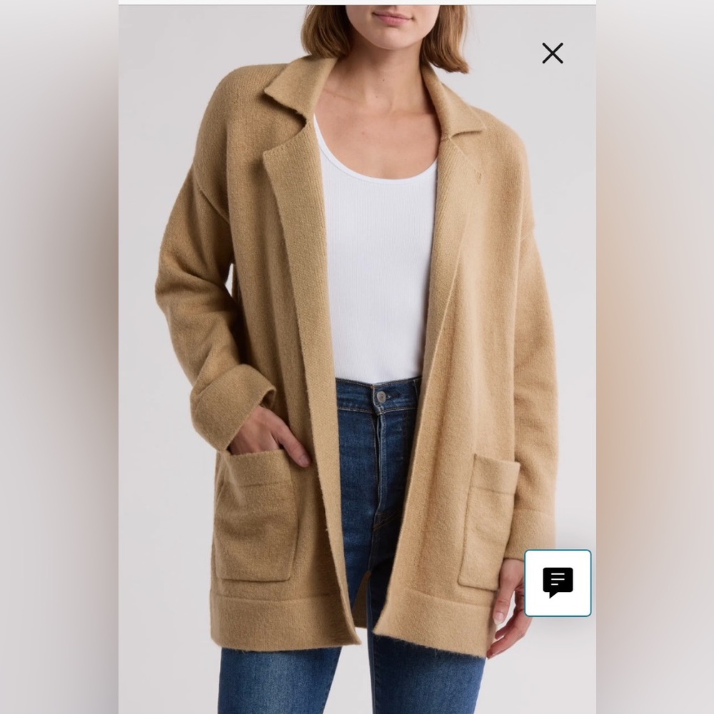New without tags Thread & Supply Soft Beige Cardigan Coat Size S